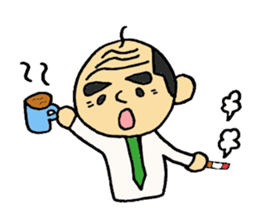 Everyday father company employee. sticker #2315468