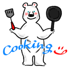 Relaxed life of a polar bear sticker #2315513