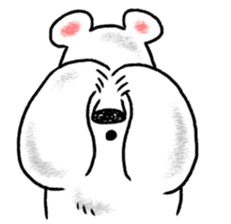 Relaxed life of a polar bear sticker #2315517