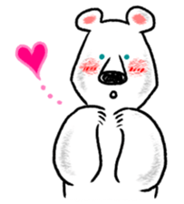 Relaxed life of a polar bear sticker #2315519