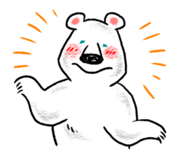 Relaxed life of a polar bear sticker #2315522