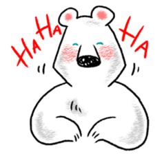 Relaxed life of a polar bear sticker #2315523