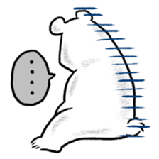 Relaxed life of a polar bear sticker #2315524