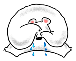 Relaxed life of a polar bear sticker #2315525