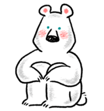 Relaxed life of a polar bear sticker #2315526