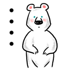 Relaxed life of a polar bear sticker #2315527