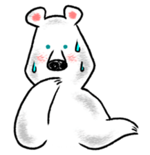 Relaxed life of a polar bear sticker #2315531