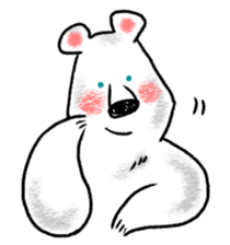 Relaxed life of a polar bear sticker #2315532