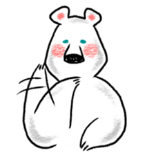 Relaxed life of a polar bear sticker #2315533