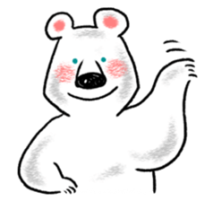 Relaxed life of a polar bear sticker #2315534