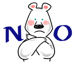 Relaxed life of a polar bear sticker #2315536