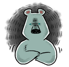 Relaxed life of a polar bear sticker #2315537