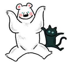 Relaxed life of a polar bear sticker #2315538