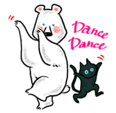 Relaxed life of a polar bear sticker #2315540