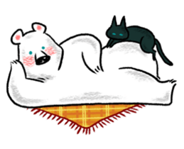 Relaxed life of a polar bear sticker #2315541