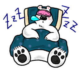 Relaxed life of a polar bear sticker #2315544