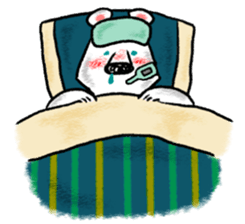 Relaxed life of a polar bear sticker #2315545