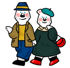 Relaxed life of a polar bear sticker #2315547