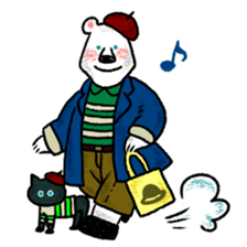 Relaxed life of a polar bear sticker #2315548