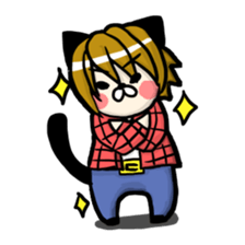 Nice guy cat Paradise sticker #2316082