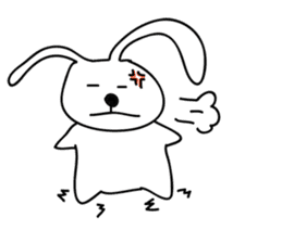 a talking rabbit in Japanese sticker #2316248