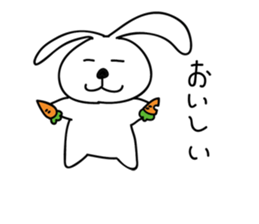 a talking rabbit in Japanese sticker #2316250