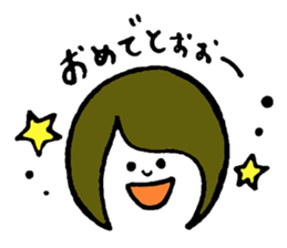 happy life of a bob girl sticker #2317784