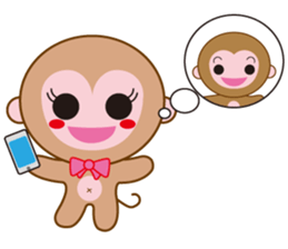 monkey  osaru-kun & osaru-chan sticker #2317856