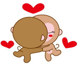 monkey  osaru-kun & osaru-chan sticker #2317863