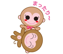 monkey  osaru-kun & osaru-chan sticker #2317870