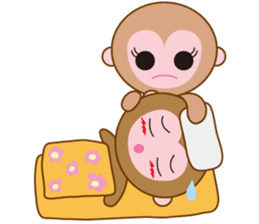 monkey  osaru-kun & osaru-chan sticker #2317872