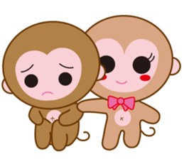 monkey  osaru-kun & osaru-chan sticker #2317892