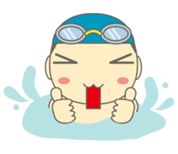 Swimming Boy ~Boy children swim~ sticker #2318130