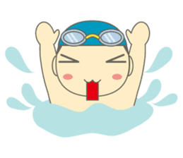 Swimming Boy ~Boy children swim~ sticker #2318135