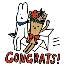 Nomii Rabbit & watawata cafe sticker #2318790