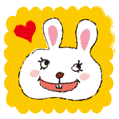 Happy Rabbit Sticker