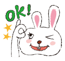 Happy Rabbit Sticker sticker #2318821