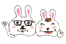 Happy Rabbit Sticker sticker #2318833