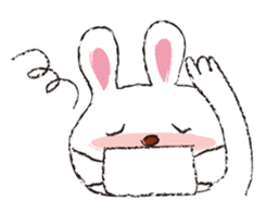 Happy Rabbit Sticker sticker #2318836