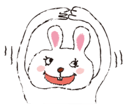Happy Rabbit Sticker sticker #2318843