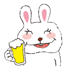 Happy Rabbit Sticker sticker #2318845