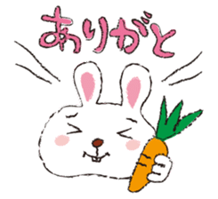 Happy Rabbit Sticker sticker #2318849