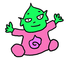 Silly Alien kid,Jin sticker #2319621