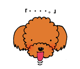 A playful toy poodle sticker #2319859