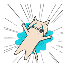 Every day of a funny cat sticker #2320327