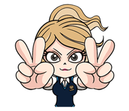 B.B. Best Babe in School sticker #2320417