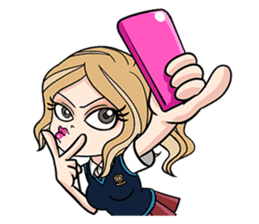 B.B. Best Babe in School sticker #2320424