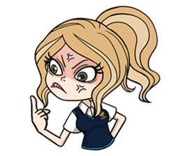 B.B. Best Babe in School sticker #2320426