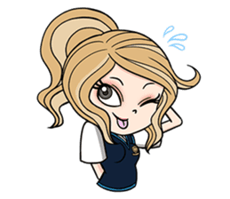 B.B. Best Babe in School sticker #2320433