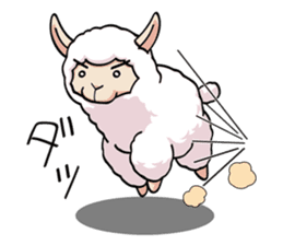 Alpaca wooly sticker #2320967